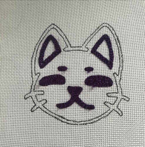 Working on a punch needle coaster! I need to get a bigger punch needle and maybe better fabric and gripper frame? It’s coming...