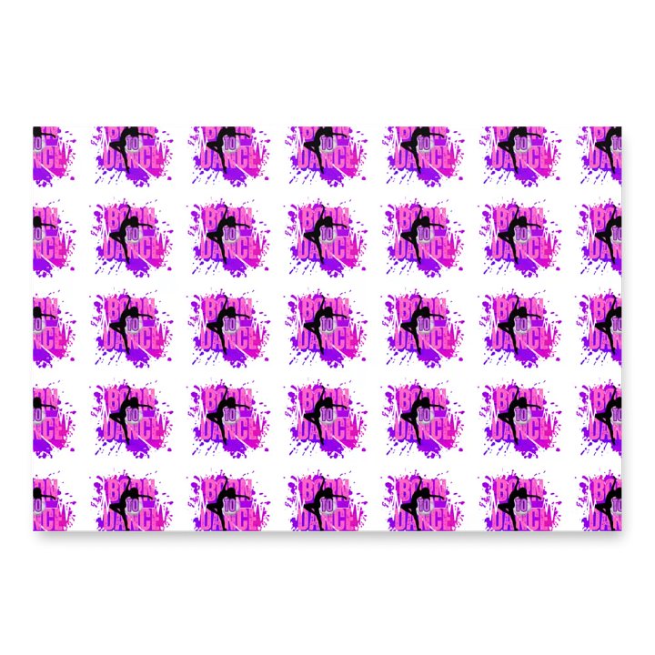 Born To Dance Melodic Moves Her Silhouette Wrapping Paper Set product image (2)