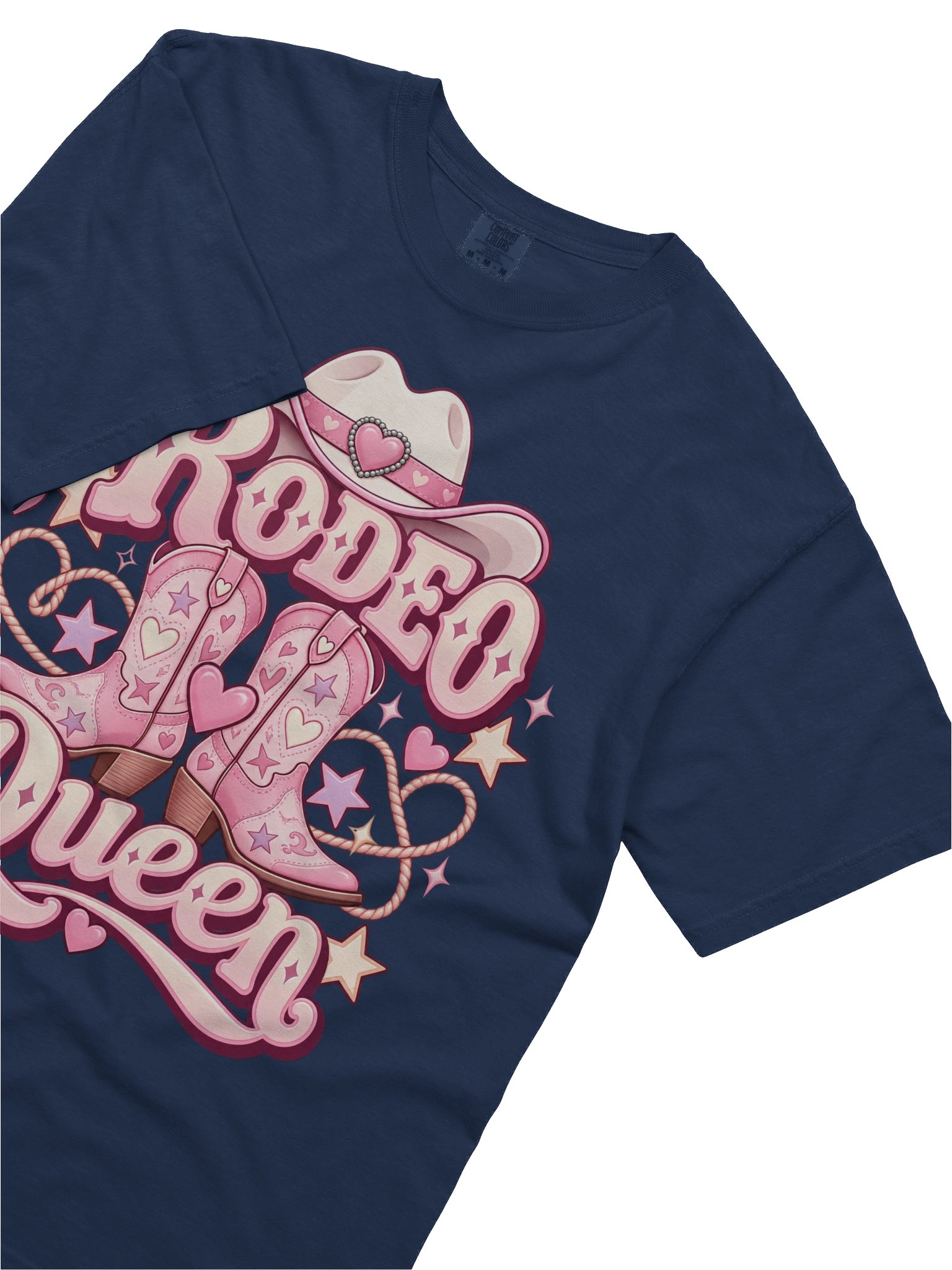 Retro Pink Rodeo Queen Shirt, Vintage Western Cowgirl Boots T-Shirt, Country Music Concert Tee, Howdy Southern Aesthetic Apparel product image (12)