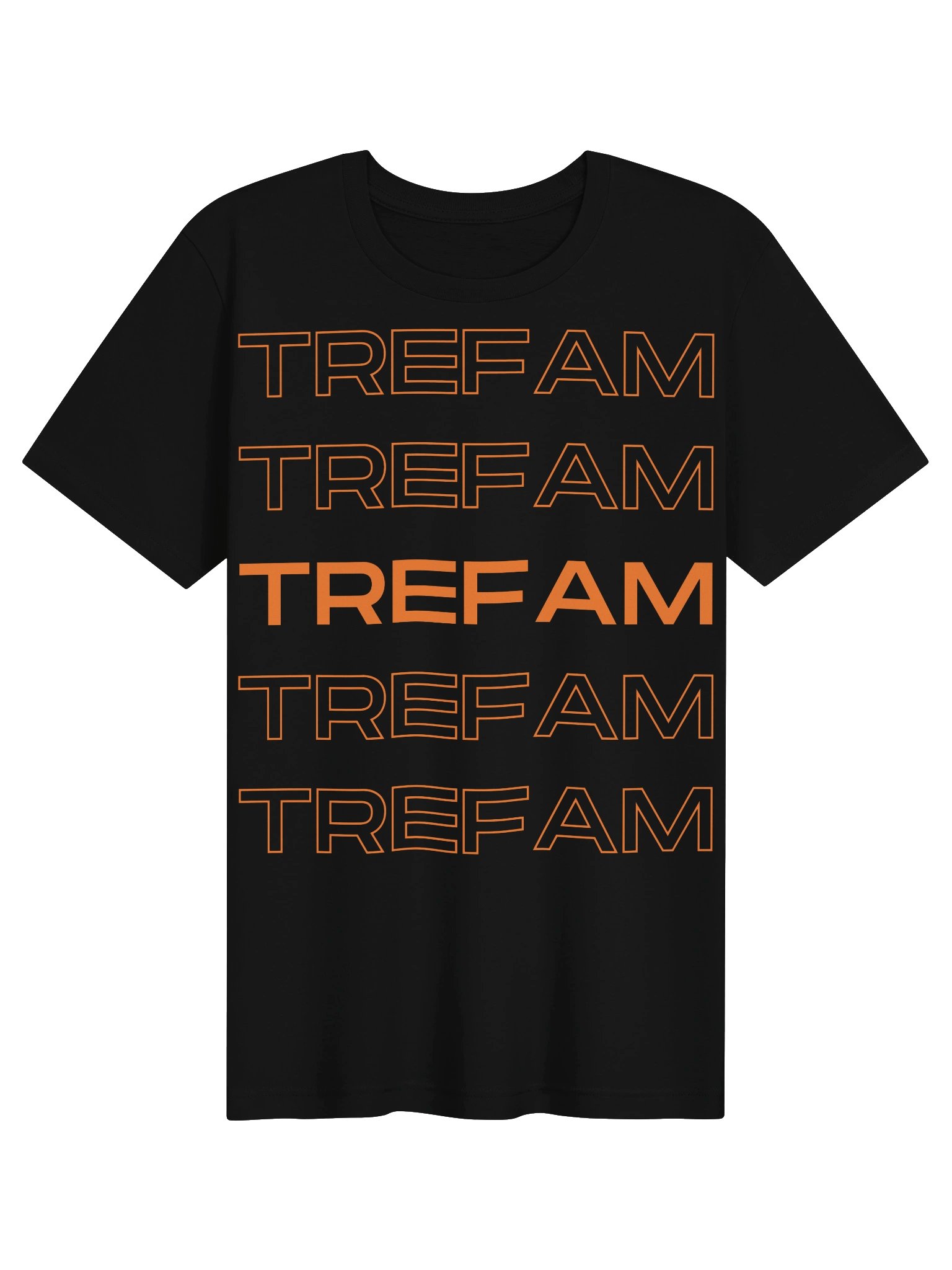 TREFAM Bold Orange Outline Tee product image (3)