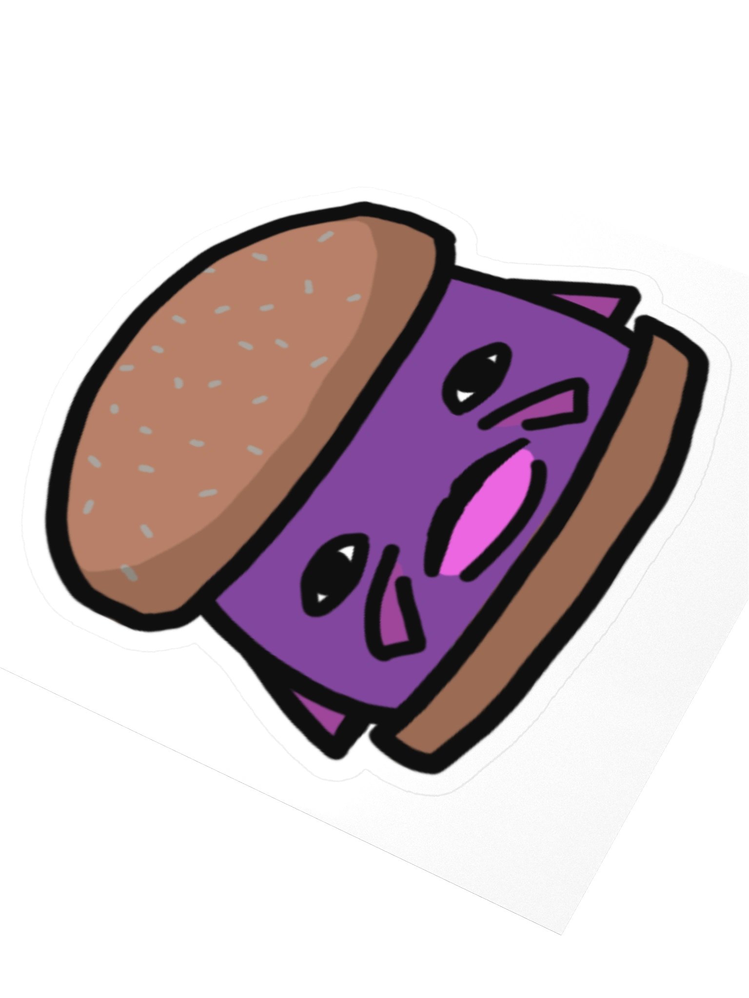 charburger kiss cut sticker product image (3)