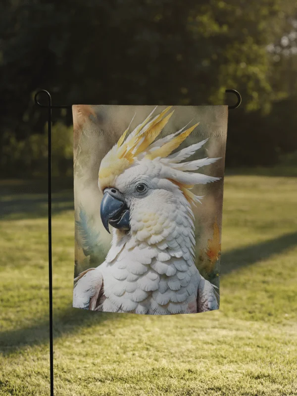 Cockatoo Garden Flag product image (1)