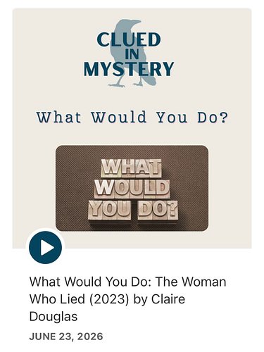 Someone is acting out details from a successful mystery author’s plots in real life. Who? Why? Brook and Sarah discuss how th...