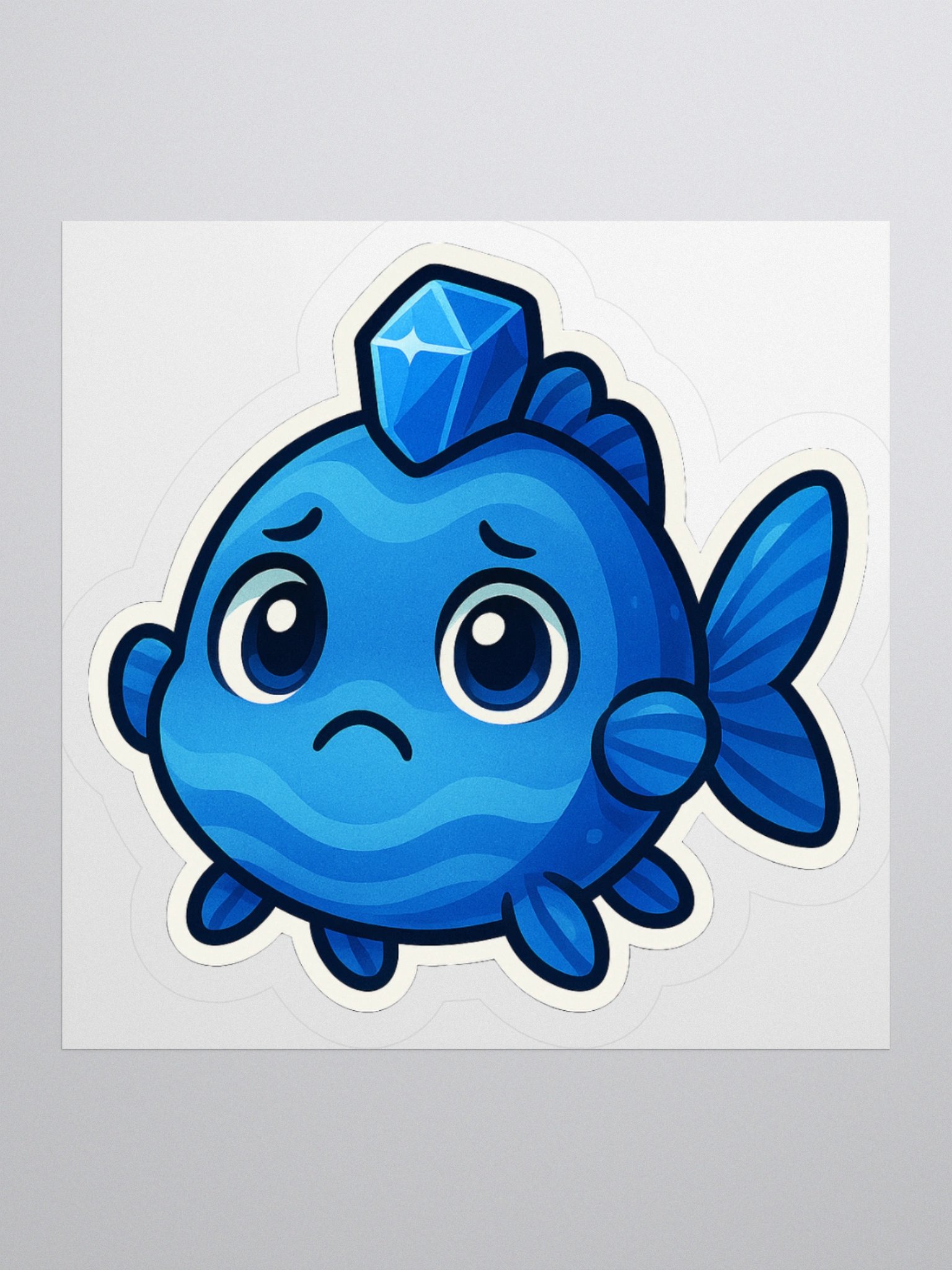 Blue Topaz Fish Sticker product image (1)