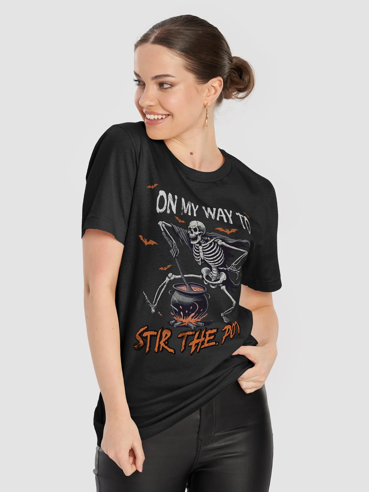 On My Way to Stir the Pot - Funny Halloween T-shirt product image (8)