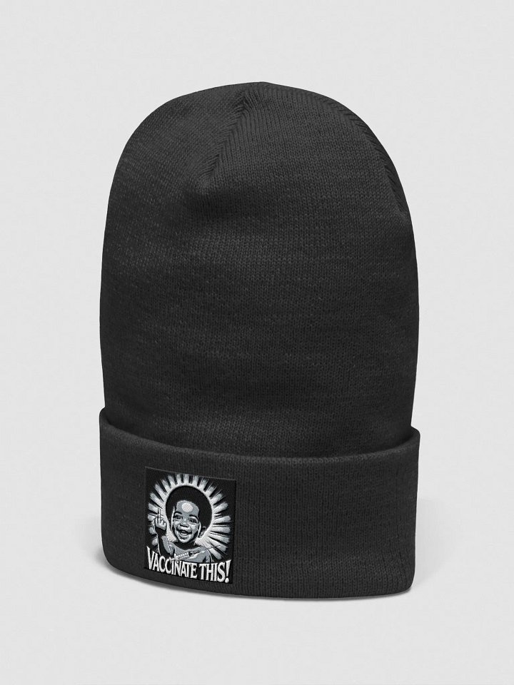 VACCINATE THIS! (BLK BABY) BEANIE product image (9)