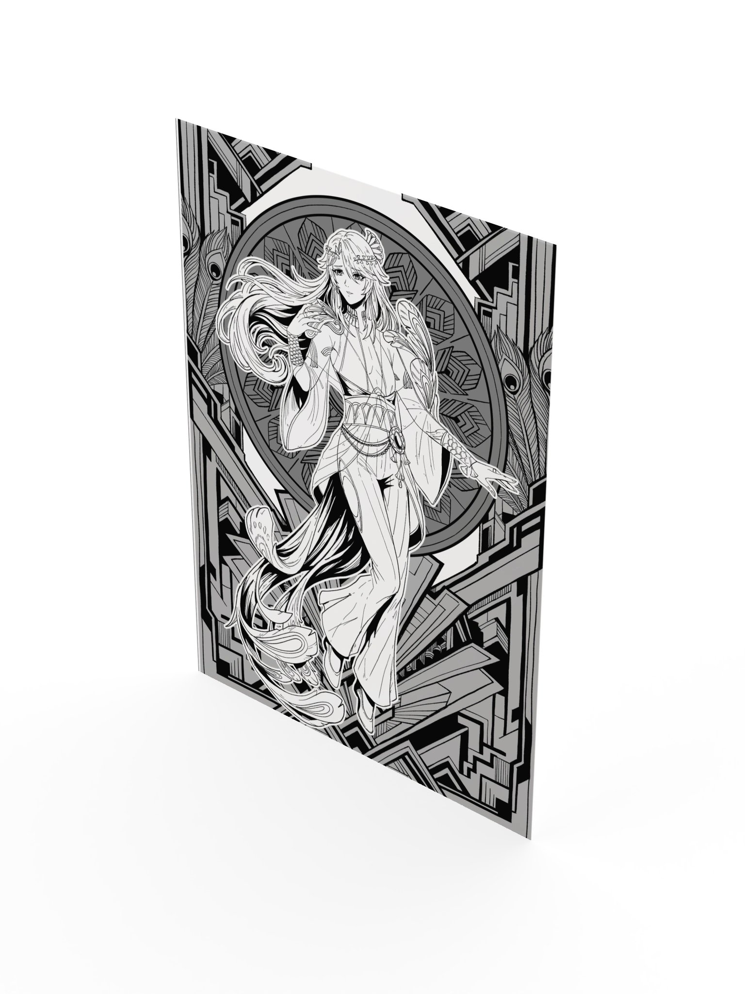 Artsy Hazy Poster (Greyscale) product image (3)