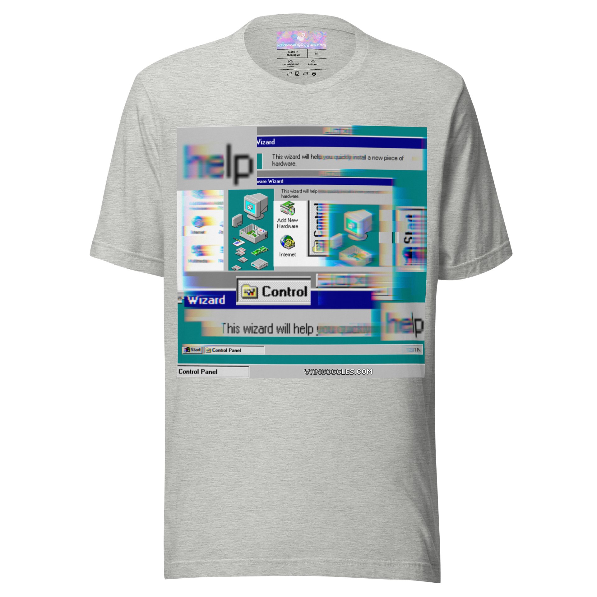 “the wizard will help” glitch graphic tee product image (1)