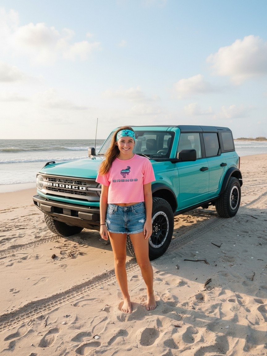 2026 Bronco Beach Bash OBX / Destination Bigfoot Bronco Collab All Over Print Headband product image (1)