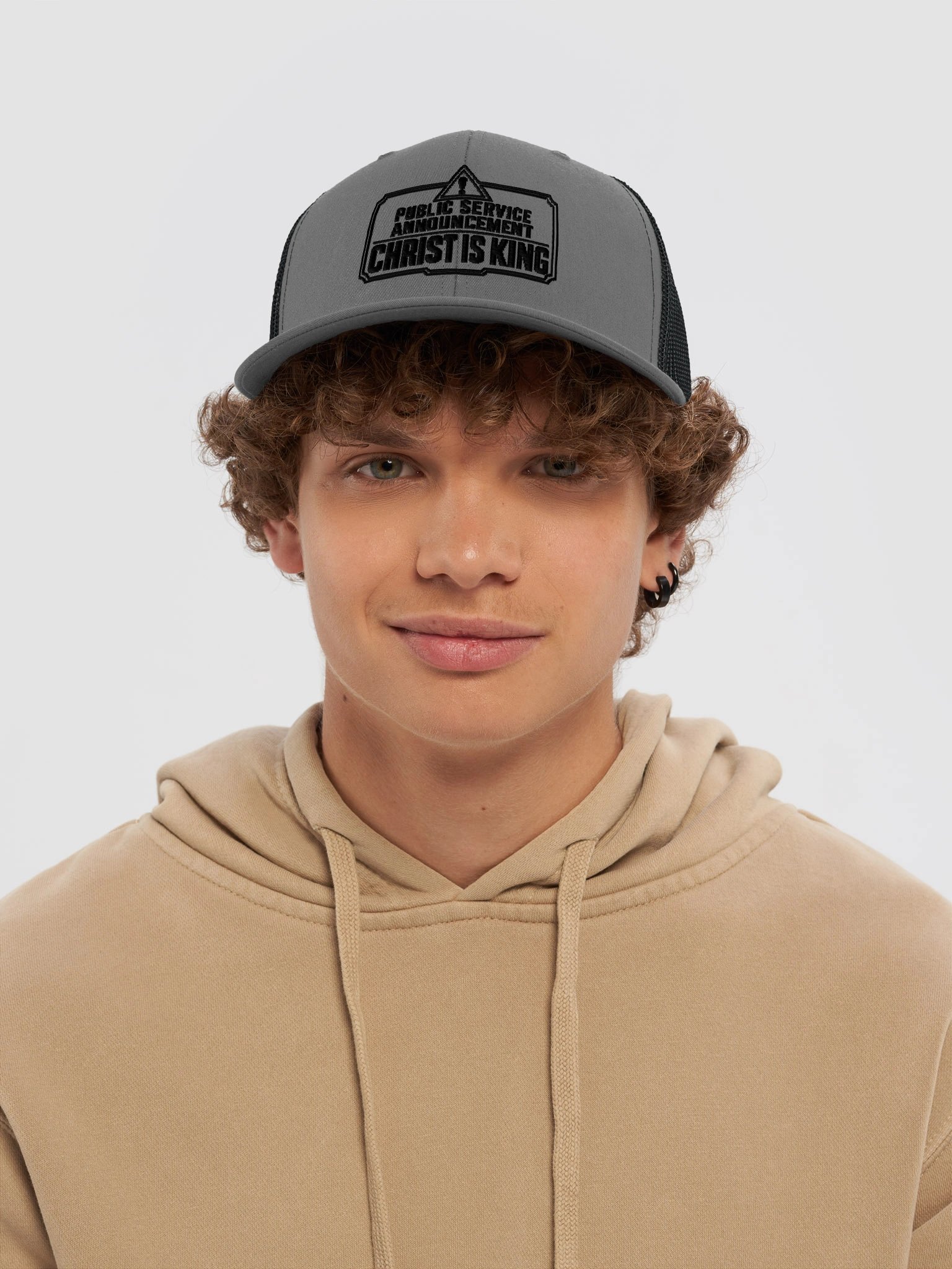 Caution Trucker Hat product image (5)