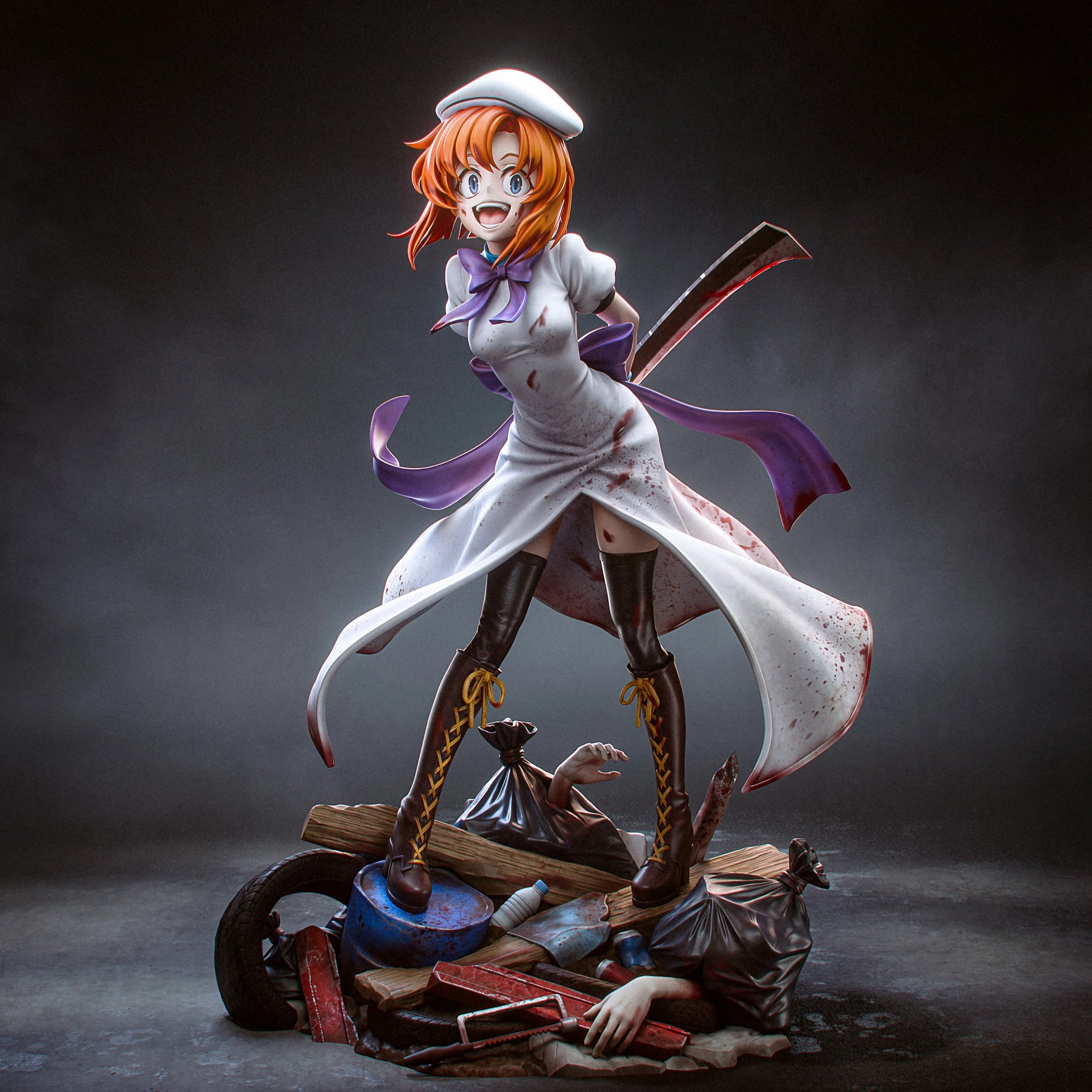 [When They Cry] Rena Ryuugu 3D Printable Model STL product image (2)