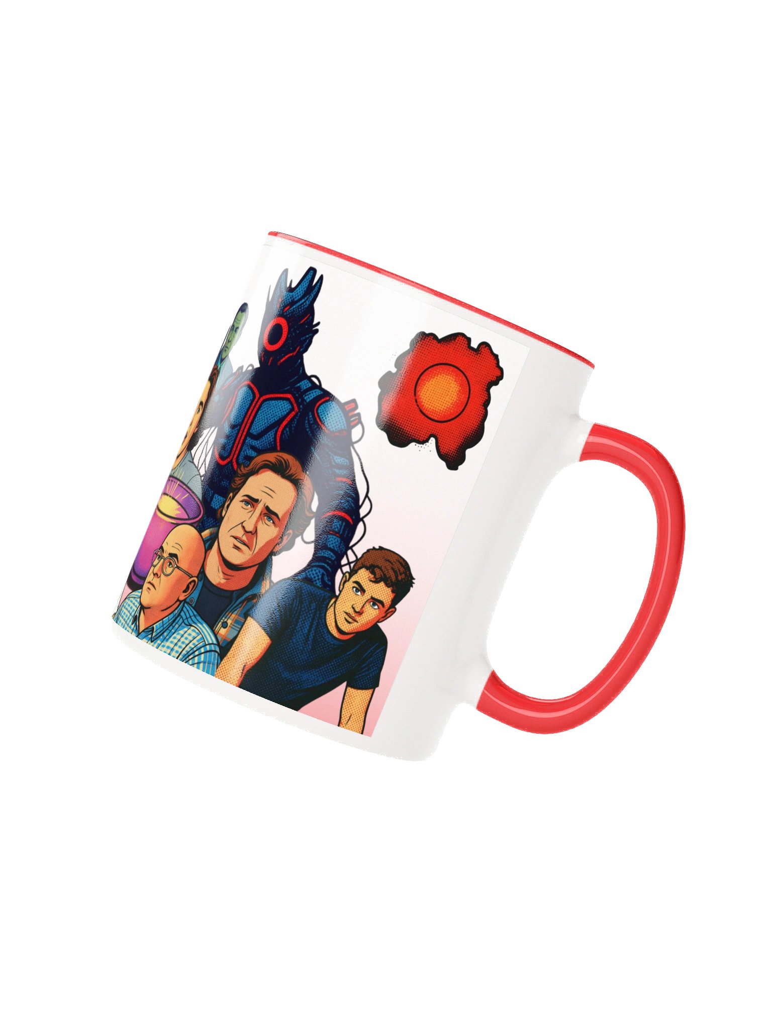 UNPLUG Comic themed Character Collage Mug product image (3)