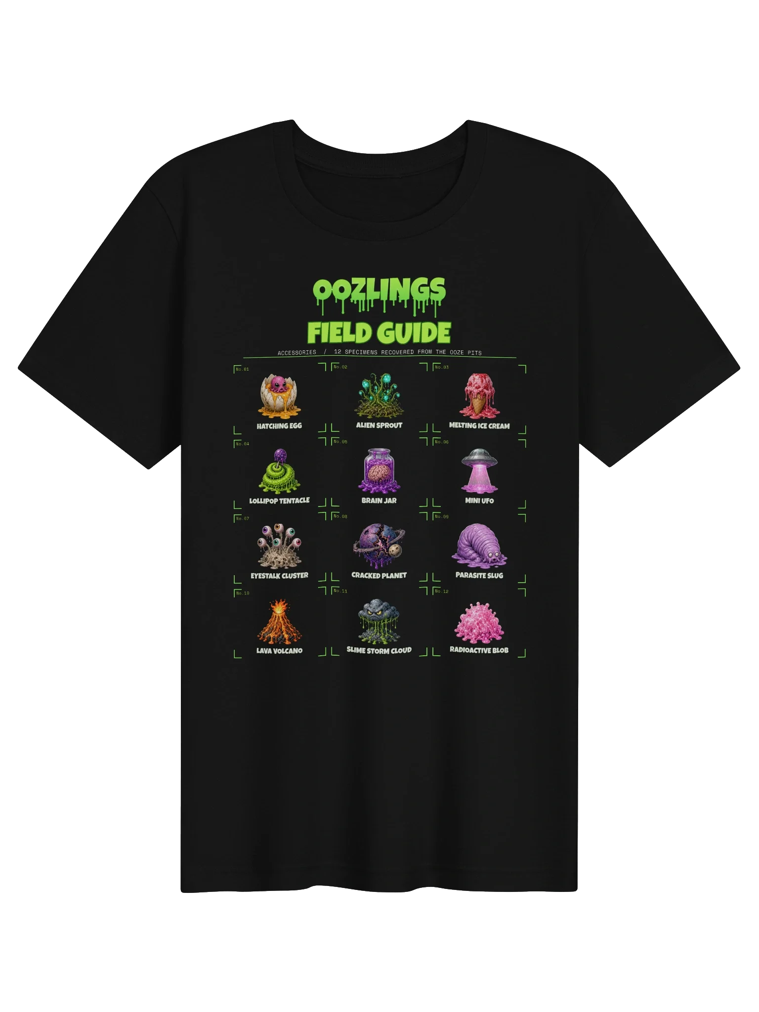 Oozlings Accessory Field Guide Tee in Black