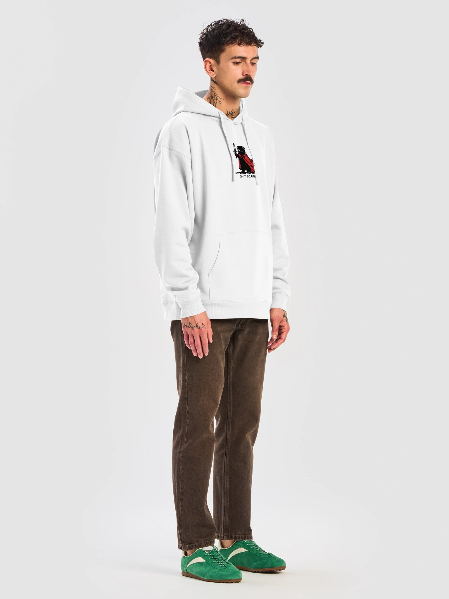 Hoodie unisexe Relaxed Coton Bio Poids Lourd – DO IT SCARED product image (8)