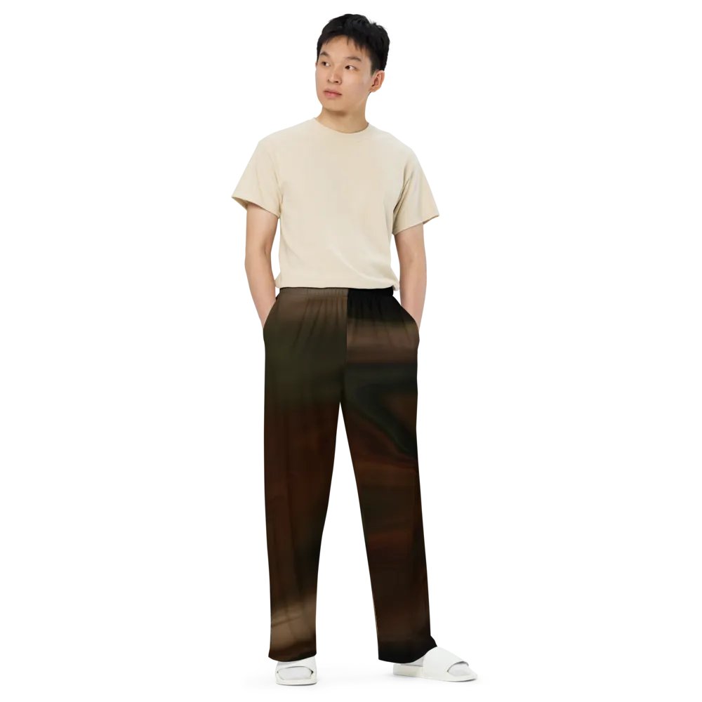 Camouflage Pattern Unisex Wide Leg Pants | Camo Pattern Pants product image (7)