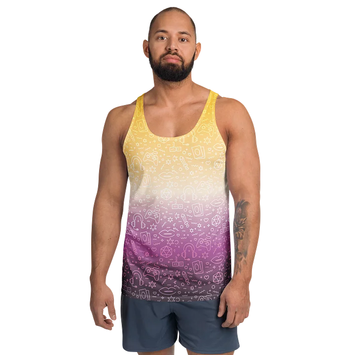 Nonbinary Tank 💛🤍💜🖤 product image (1)