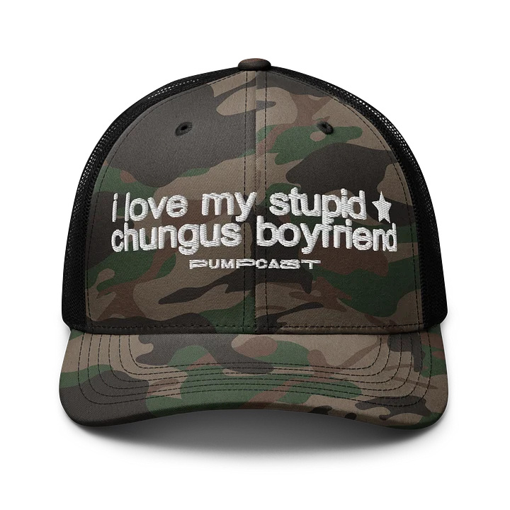 Chungus Boyfriend Camo Trucker Hat product image (1)