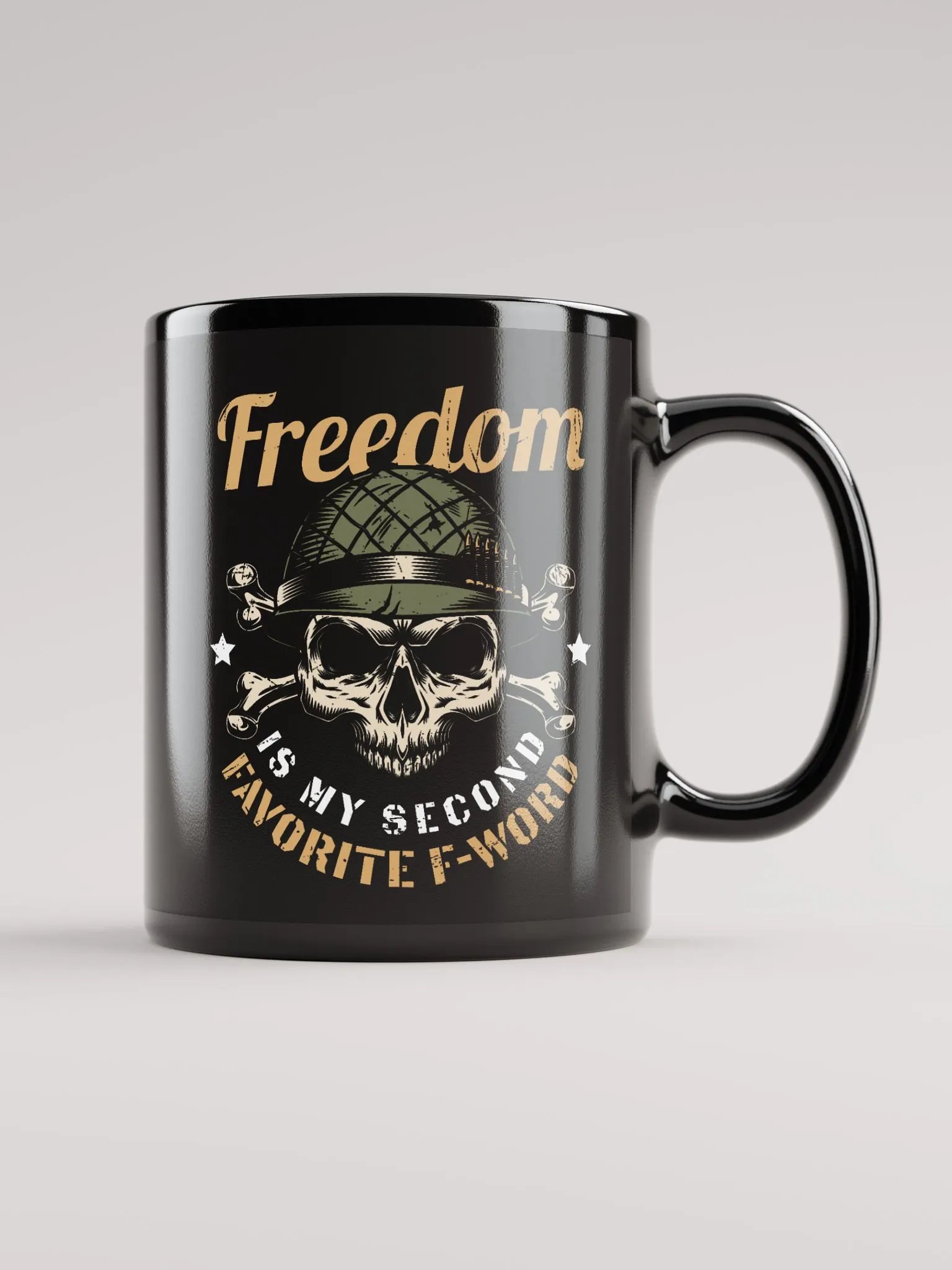 Freedom Graphic Black Mug product image (1)