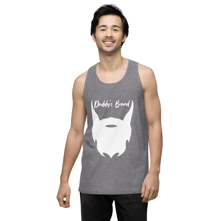 daddy's beard tank (white print) product image (2)