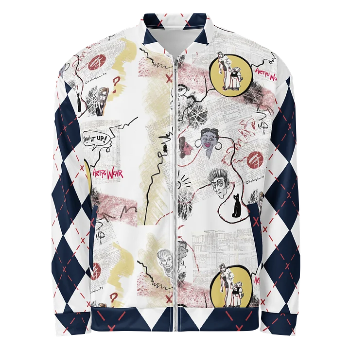 Unisex Bomber Zip 'Argyle Mix Up' product image (1)