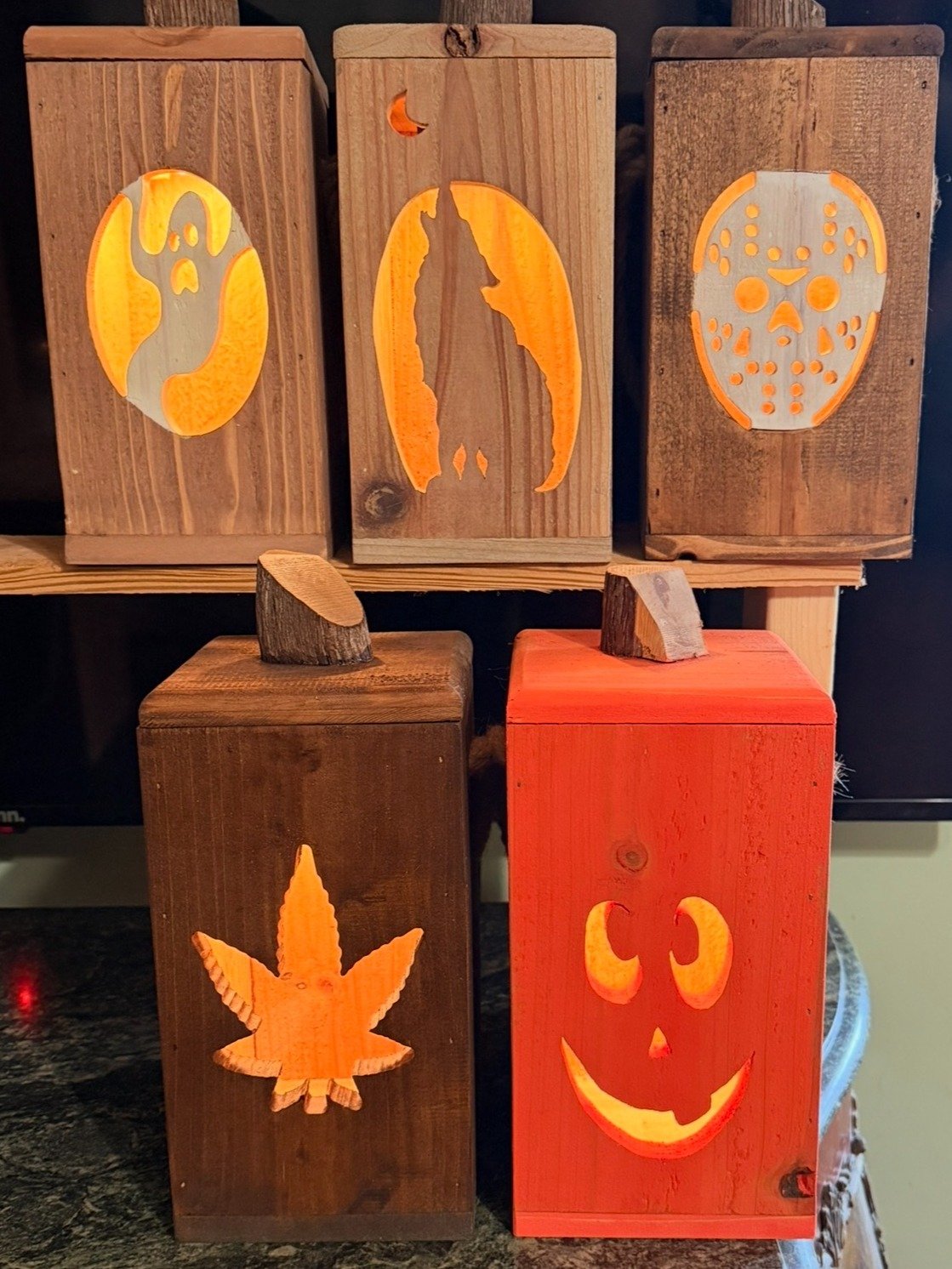 Handcrafted Cedar Glow Lantern | Choose Your Design product image (4)