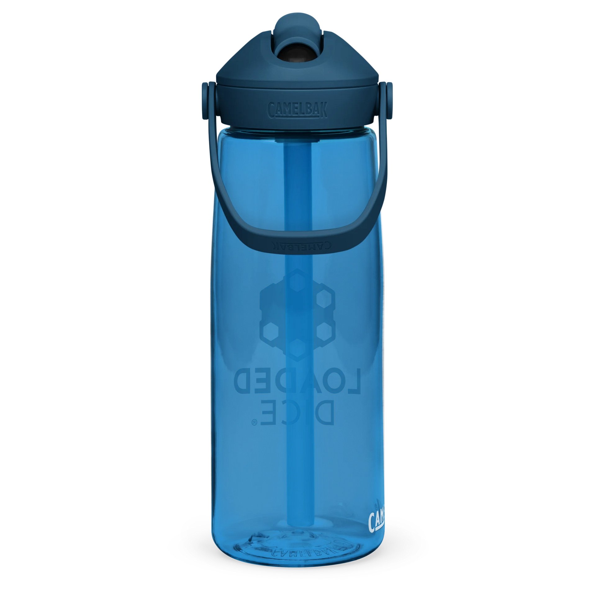 Loaded Dice Graphic Water Bottle Blue product image (4)