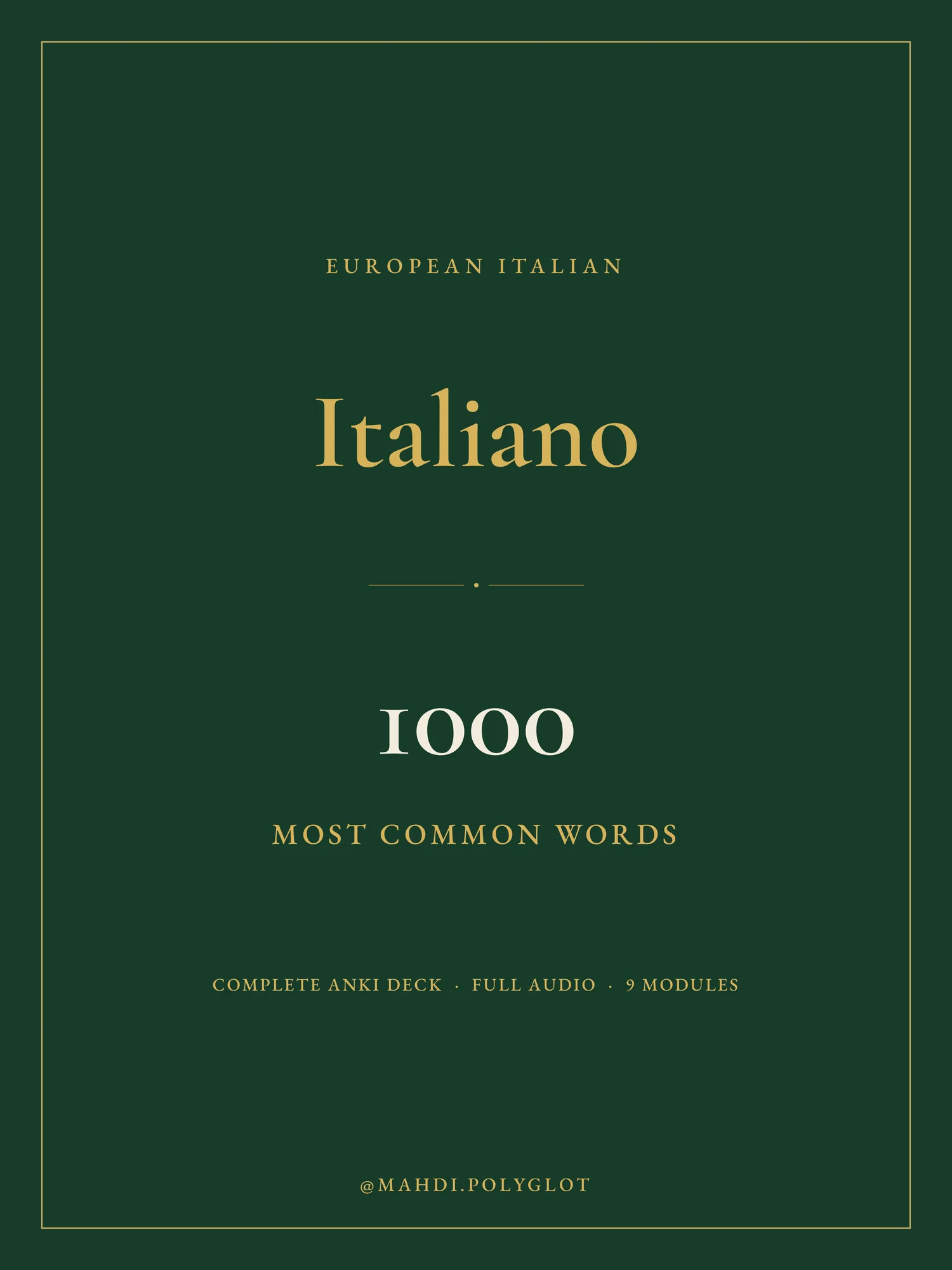 Italian: 1000 Most Common Words product image (1)