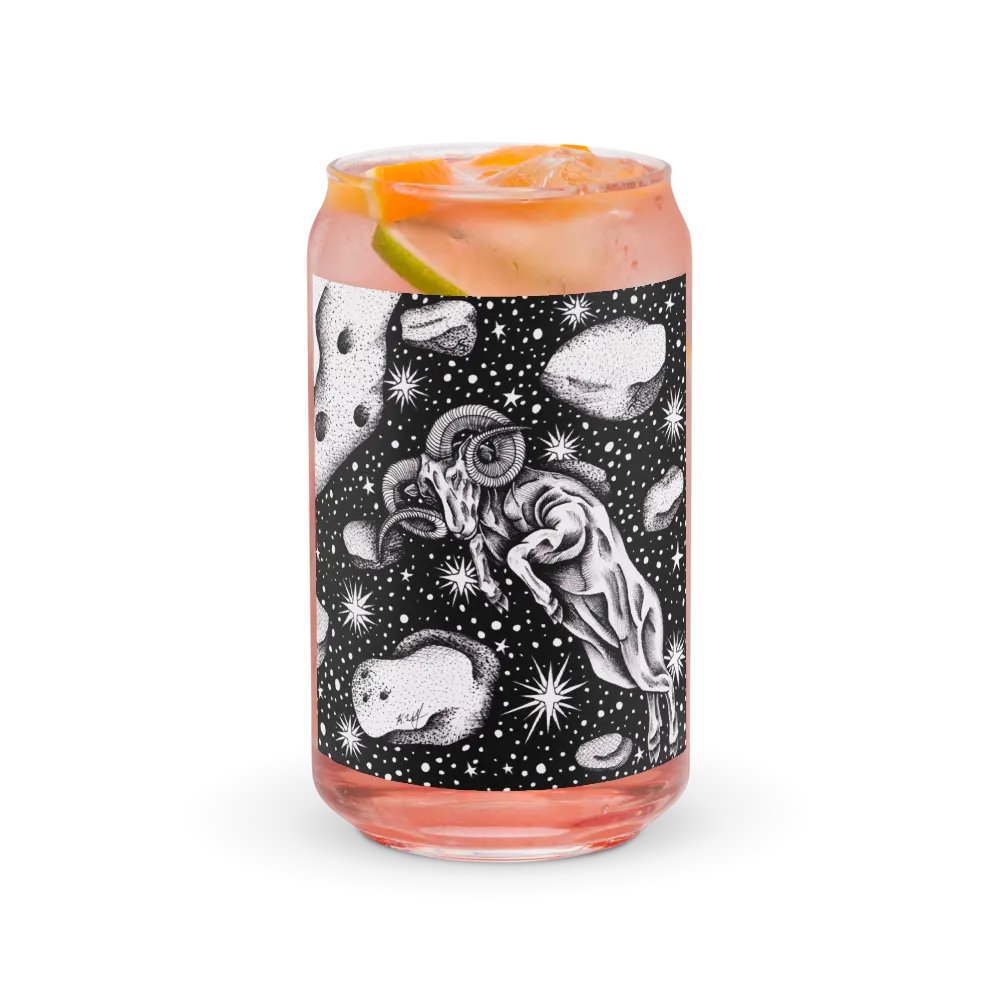 Aries Zodiac Can-Shaped Glass product image (3)