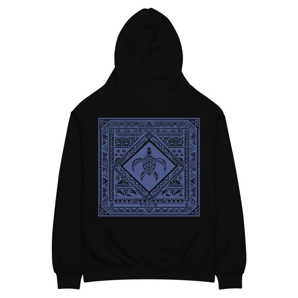 VACIO Tribal Turtle Premium Relaxed Fit Hoodie (B) product image (8)