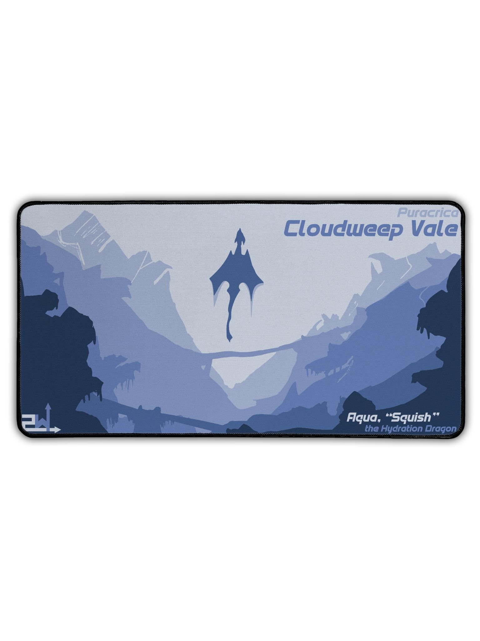 Cloudweep Vale Deskmat - Ft. Aqua product image (1)