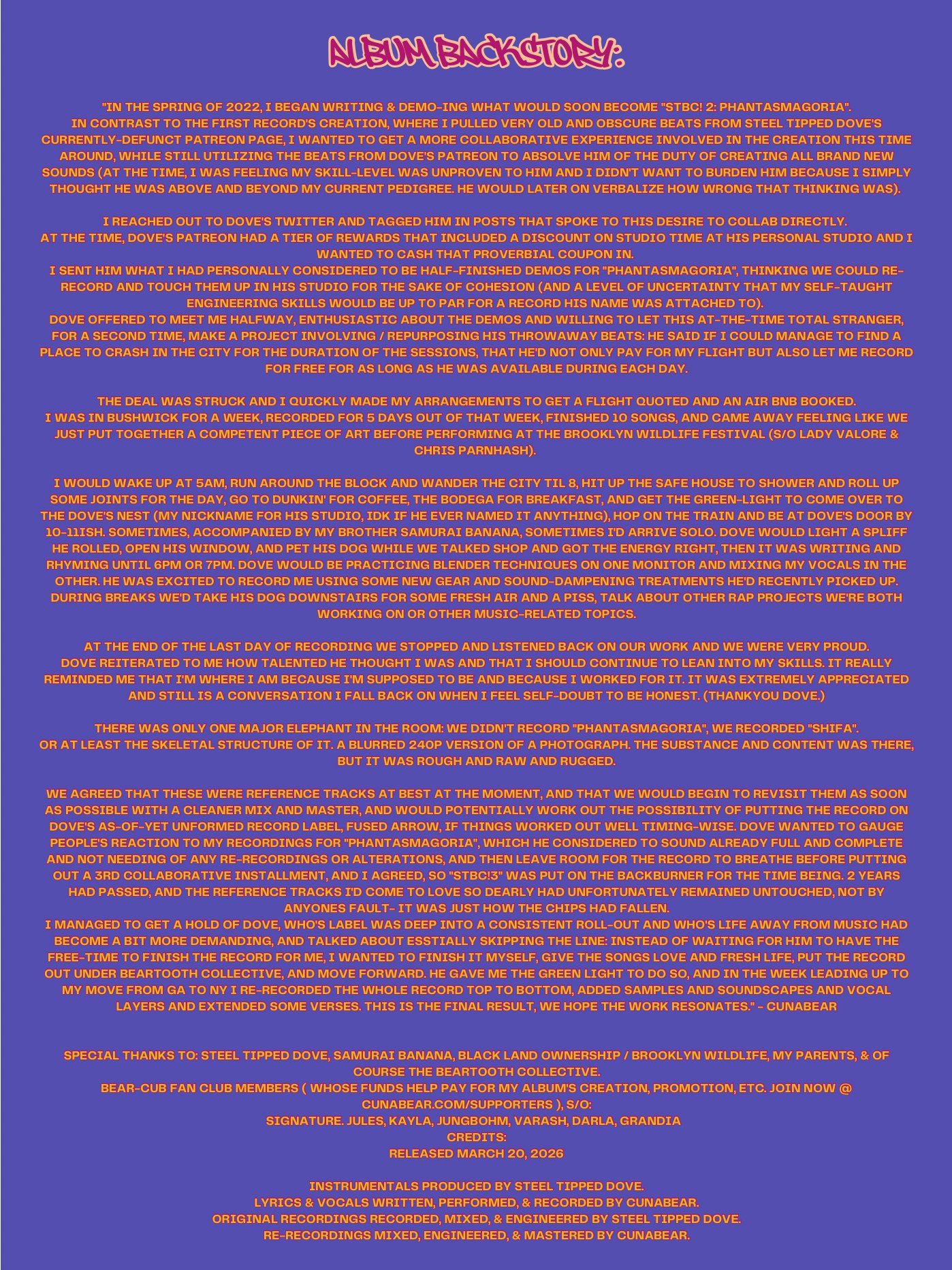 ZINDAGI! - “STBC! 3: SHIFA” Companion Digital Zine: Art, Lyrics, & Photos product image (2)