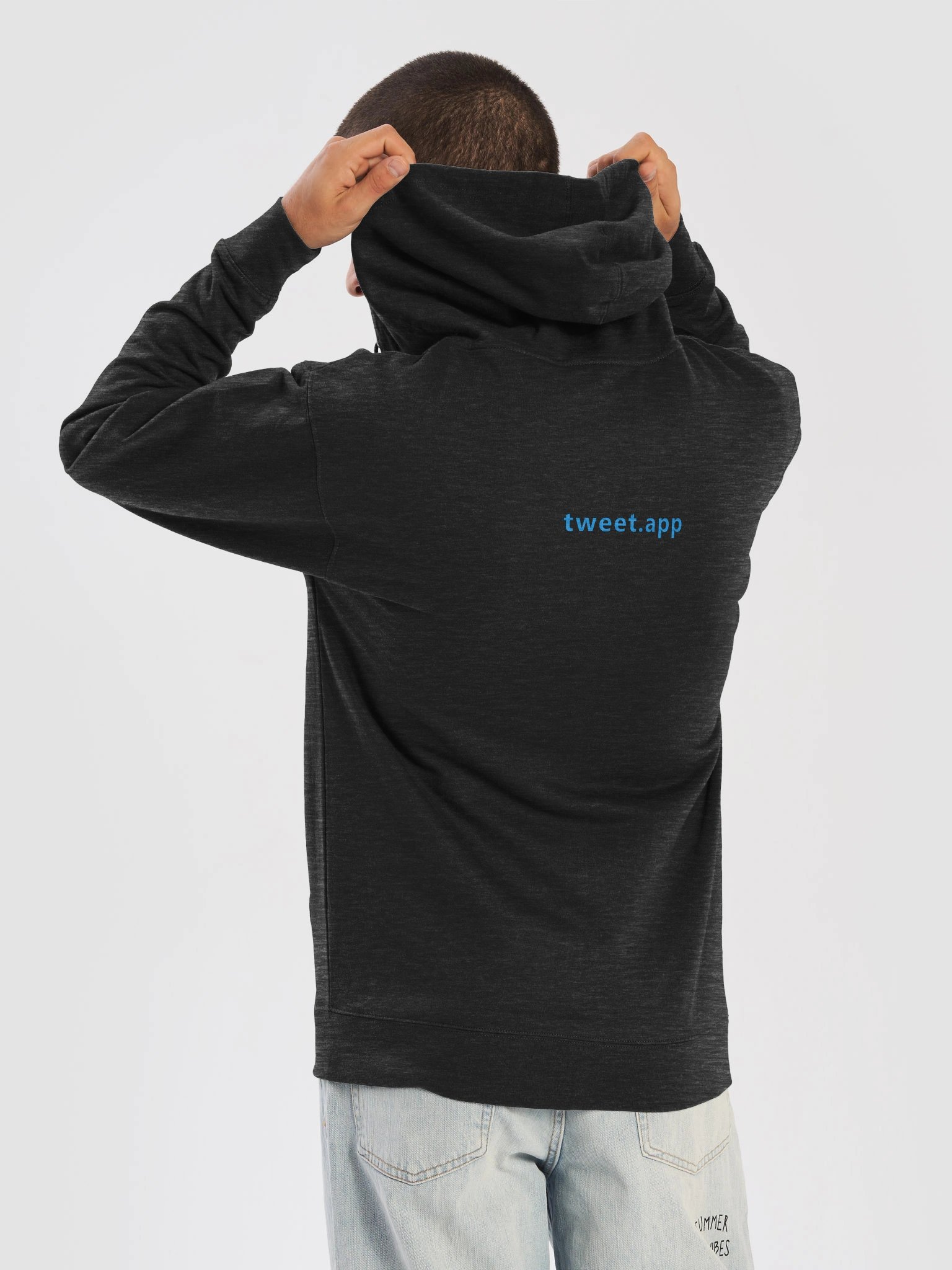 Tweet Gray Zip Up Hoodie product image (6)