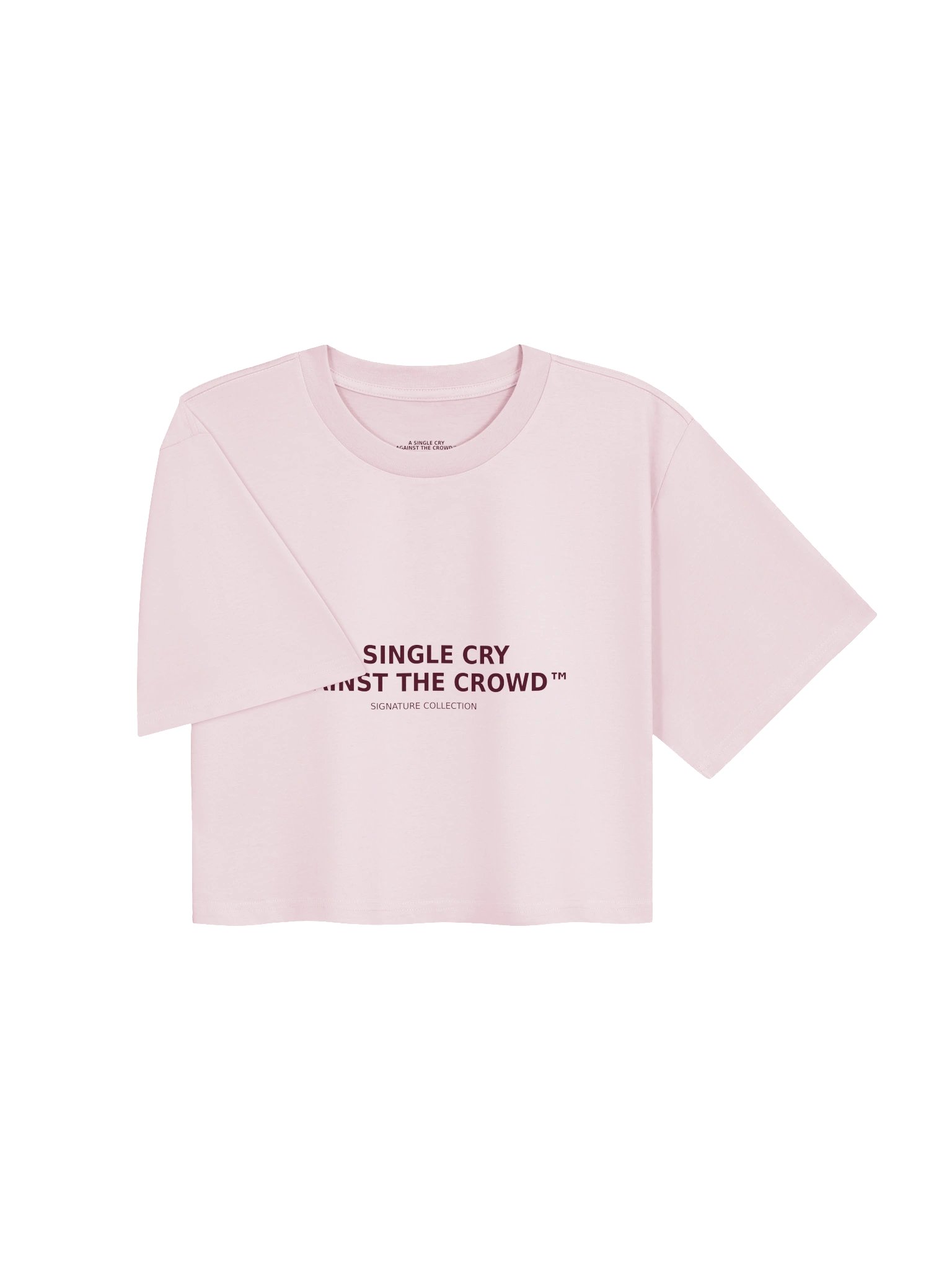 A Single Cry Against the Crowd™ — Women’s Signature Heavyweight Crop Tee product image (4)
