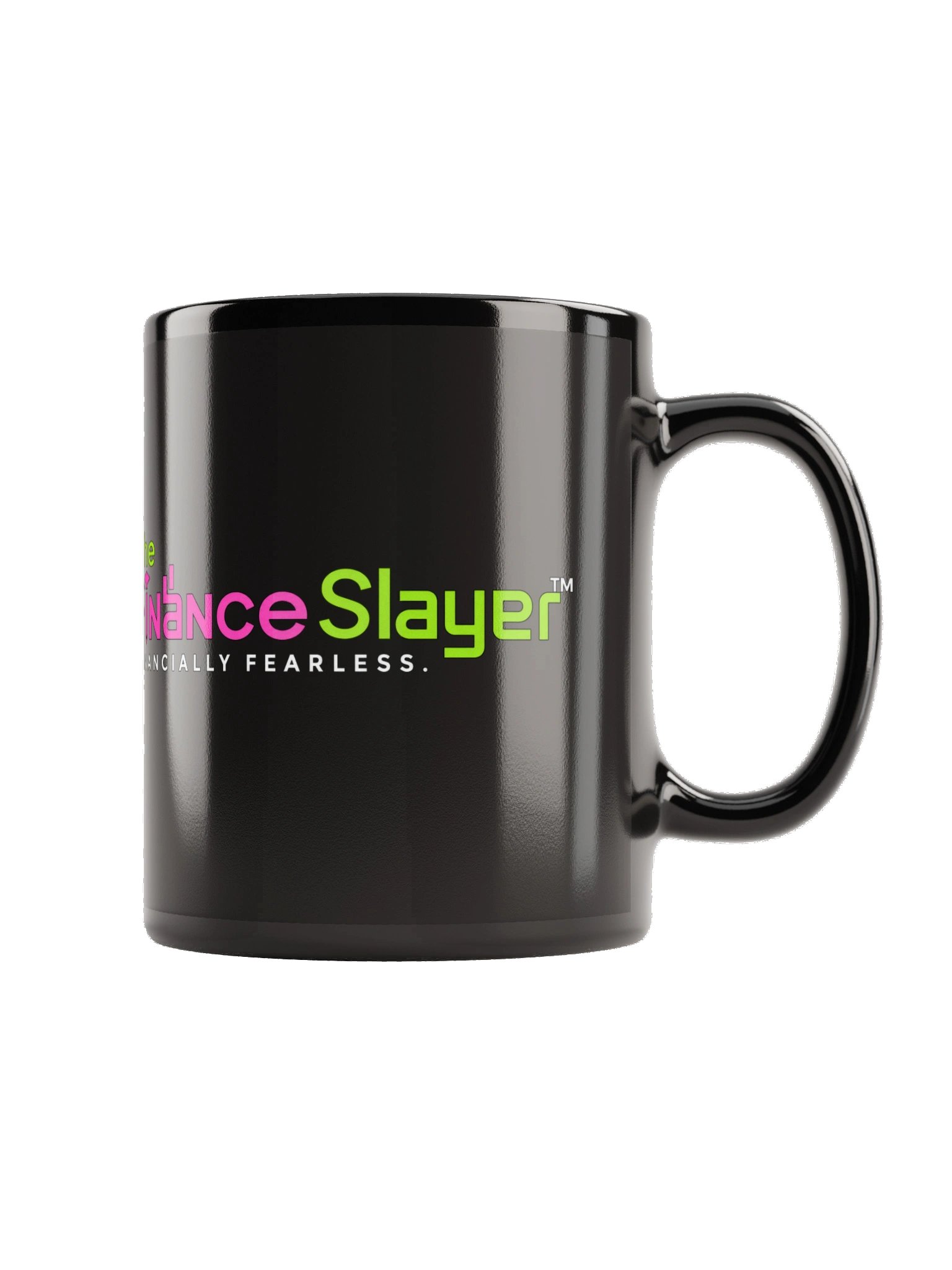 The Finance Slayer™ Black Glossy Mug | Financially Fearless Coffee Mug | Premium Ceramic Coffee Cup product image (3)