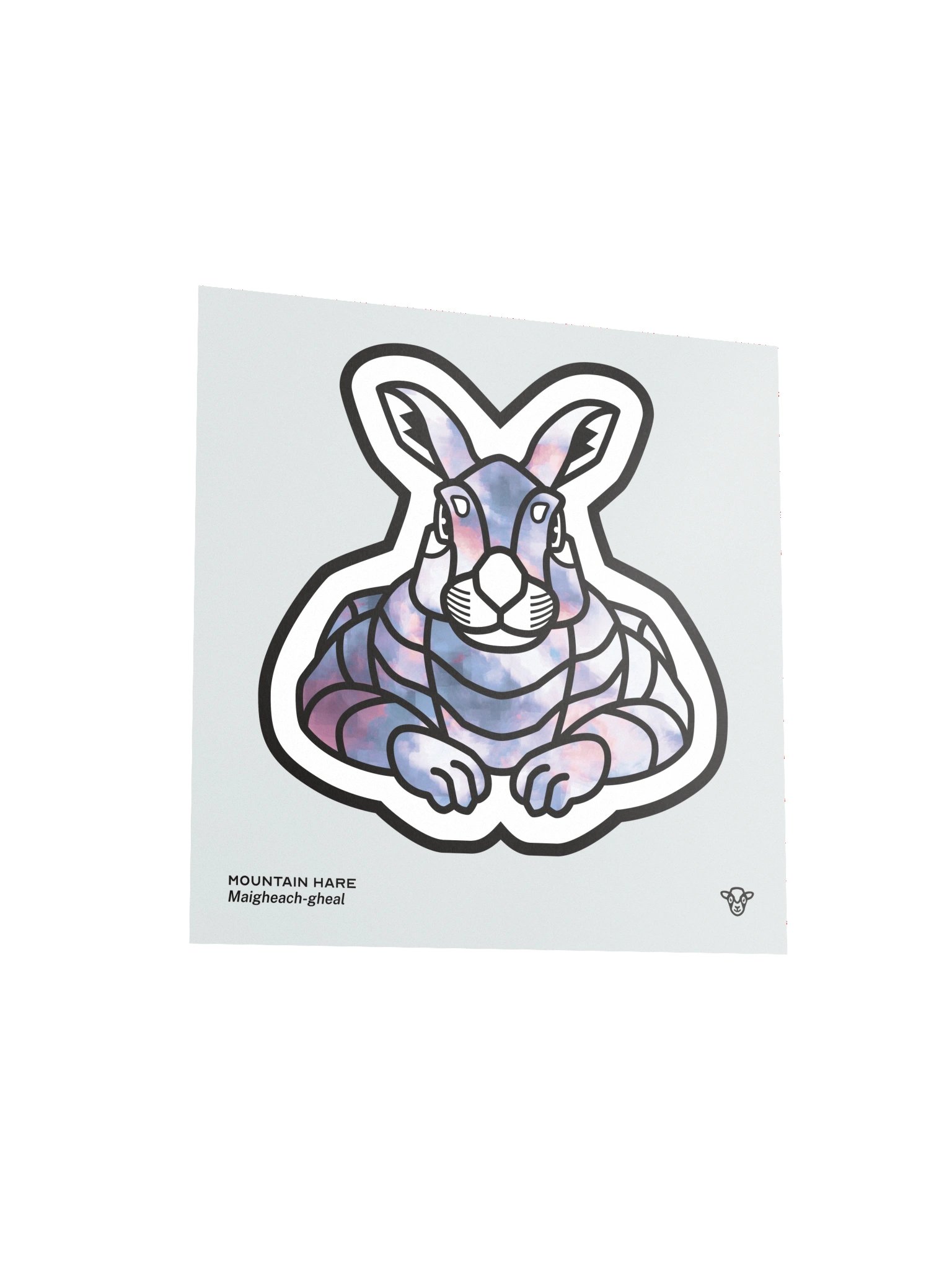 Mountain Hare Matte Square Print product image (3)