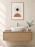 Charcoal Sun Print | Earthy Bathroom Wall Art