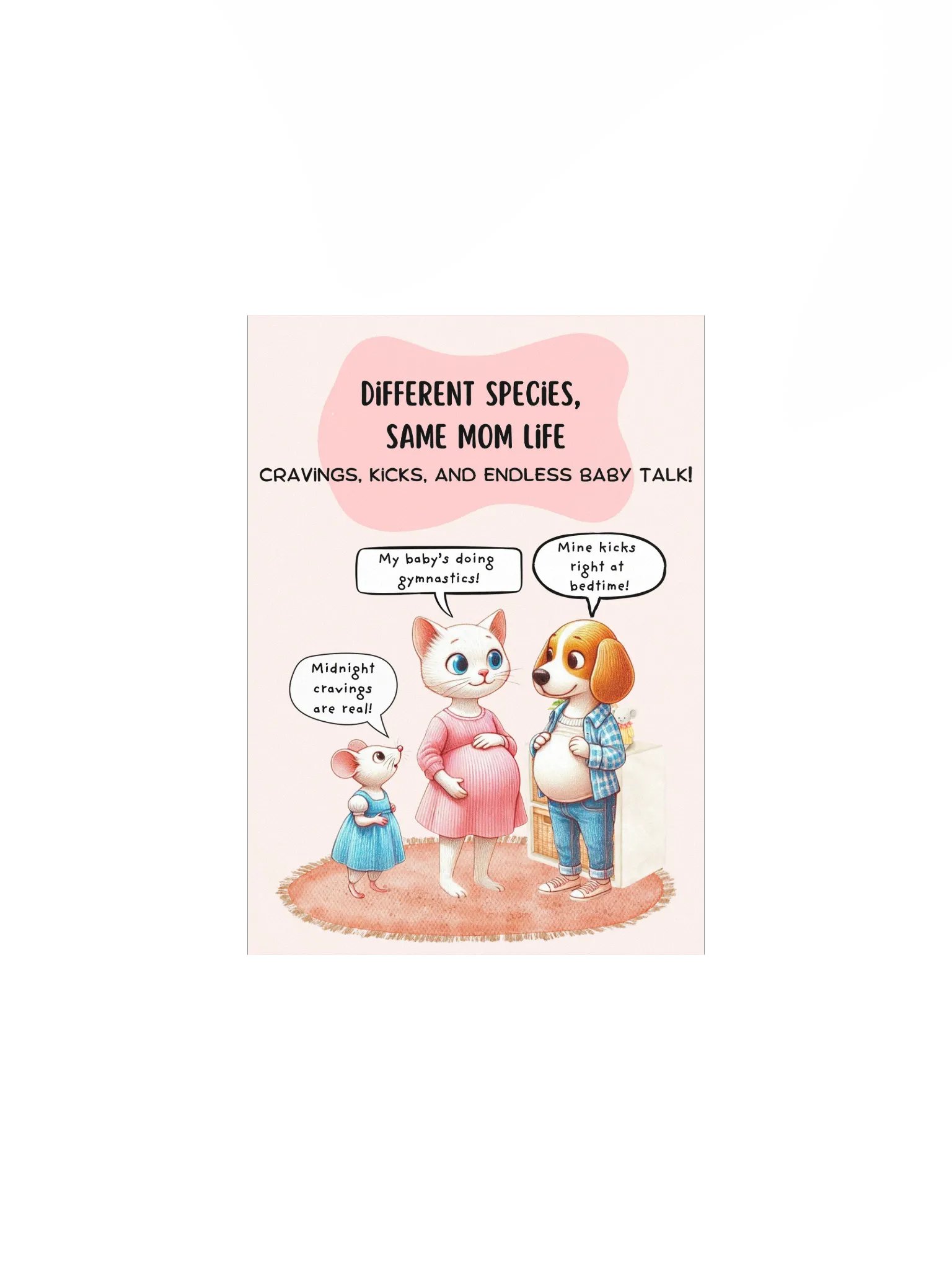 Pregnancy Chit Chat Vibrant Matte Poster Print product image (1)