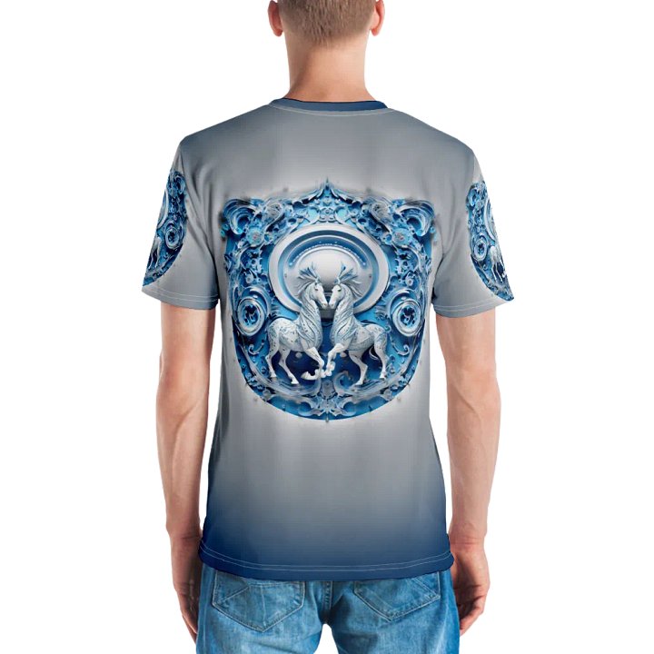 Blue Horse Emblem T shirt product image (2)