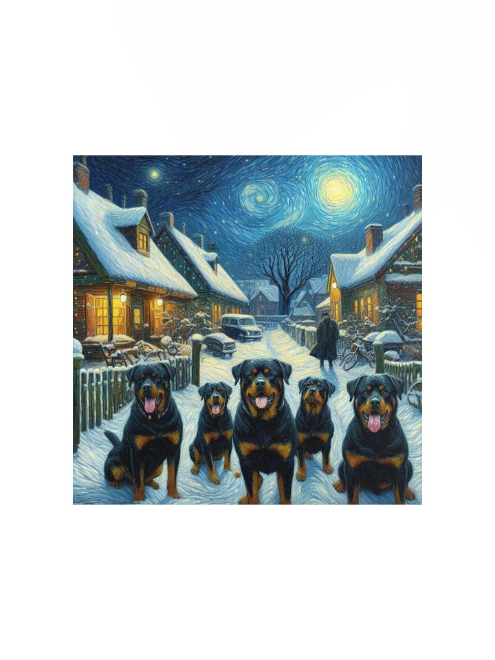 Starry Night Rottweiler Poster product image (4)