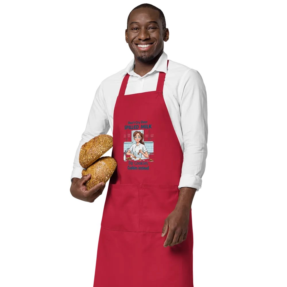 Organic Cotton Apron: Don't Cry, Dip Cookies Instead product image (4)