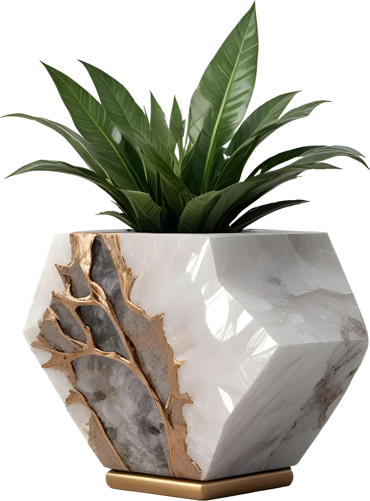 Quartz Elegance – Vase scene creator product image (1)