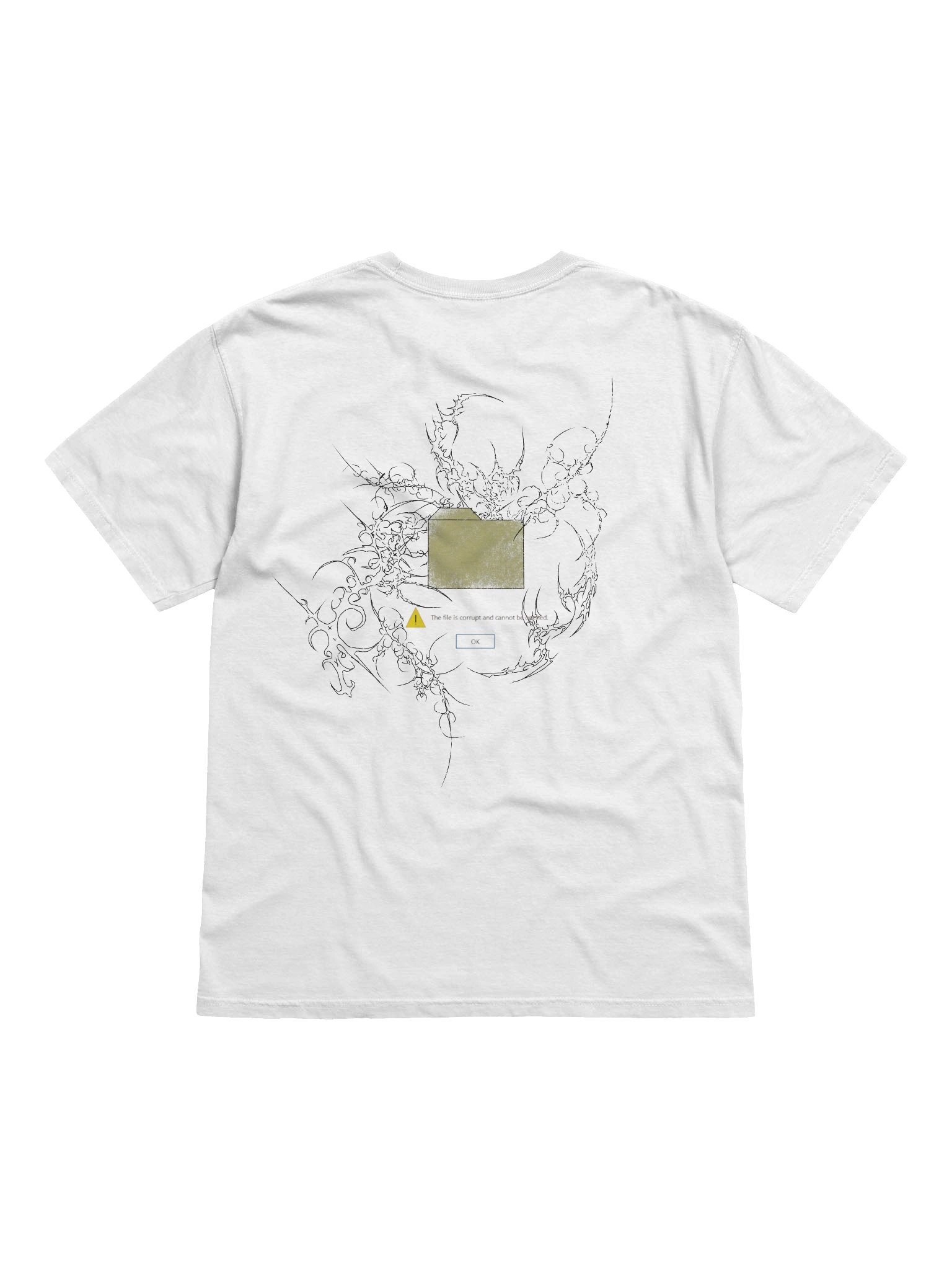 corrupted file T white product image (2)