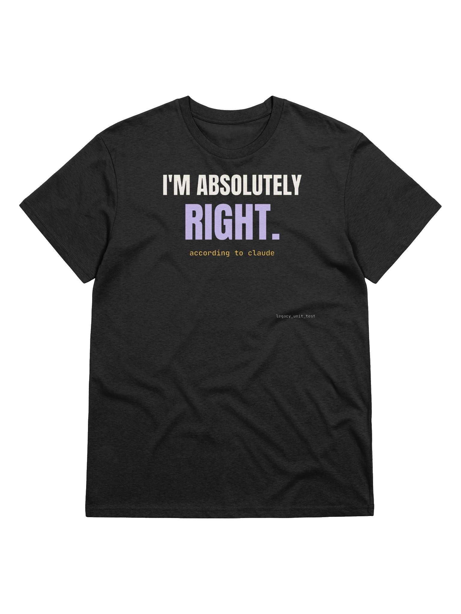 I'm absolutely right tee product image (9)
