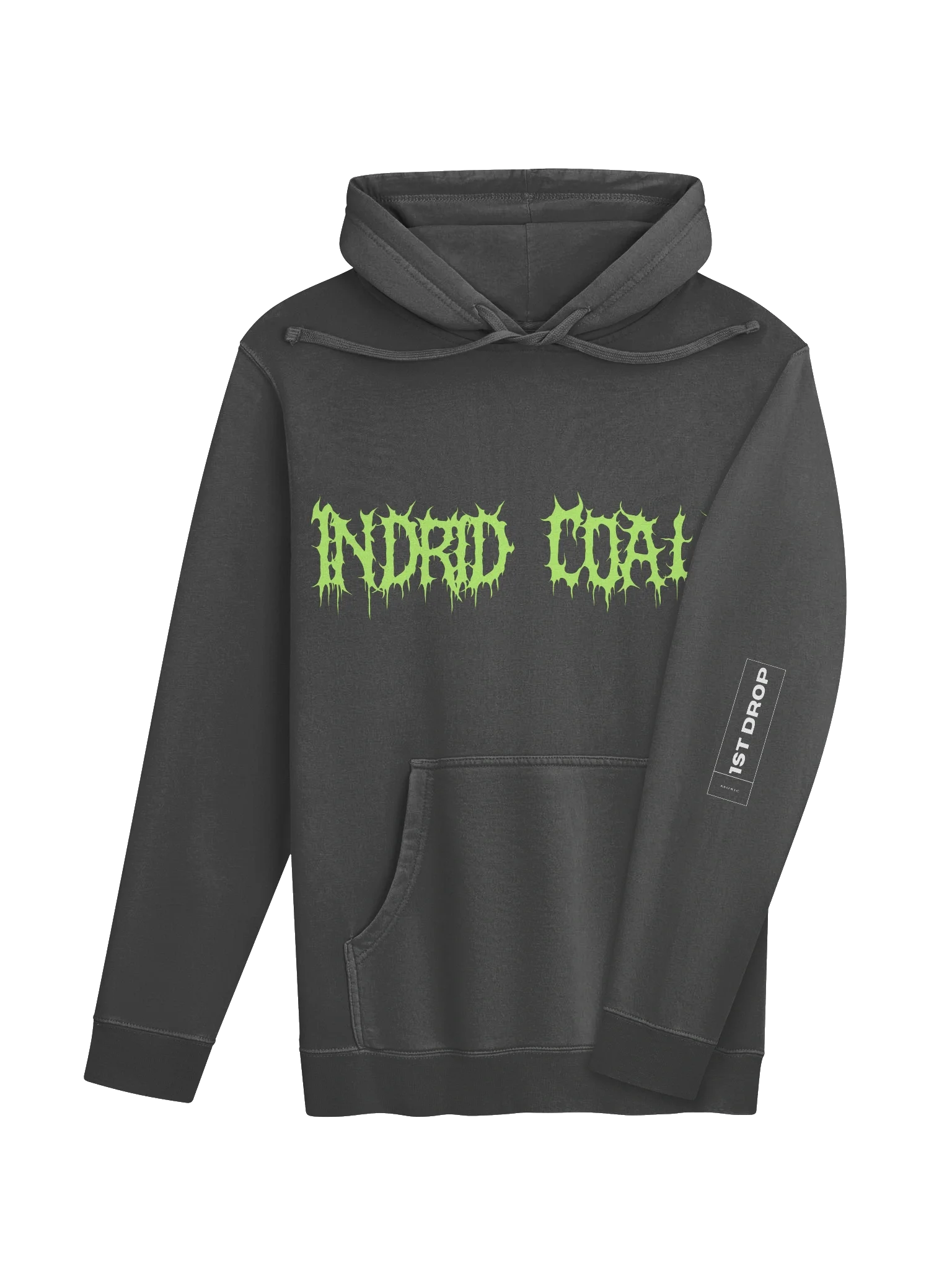 Indrid Coald Neon Green Slate Hoodie — view 2