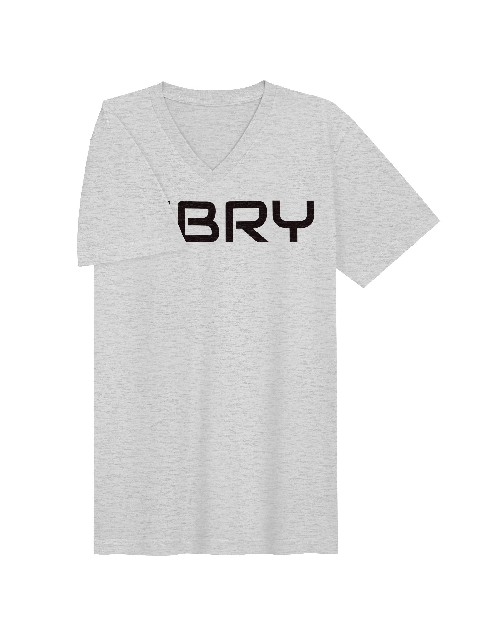 PIBRY Word Mark Essential V-Neck Tee – Black Design product image (11)