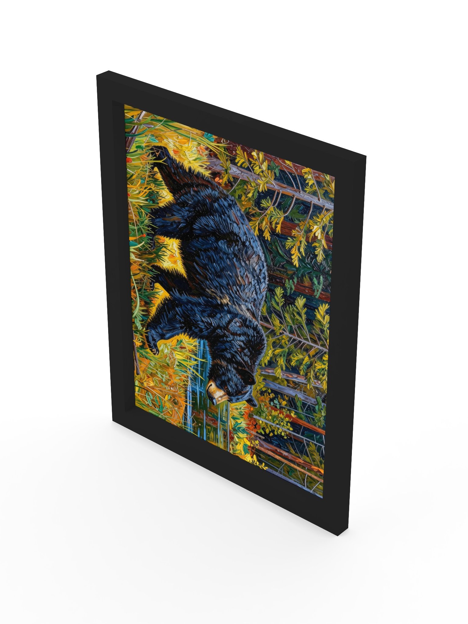 Black Bear at the Edge of the Woods Framed Print product image (19)