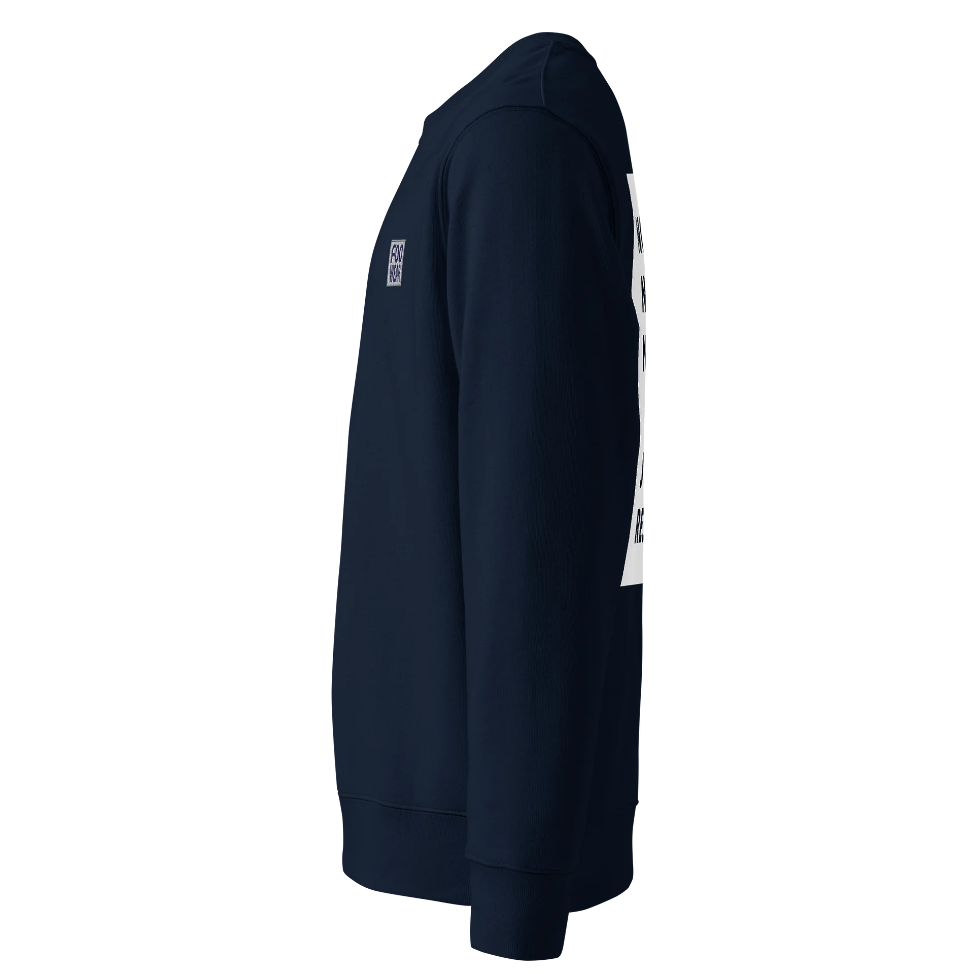 Embroidered Logo Sweatshirt in French Navy with Backprint product image (7)