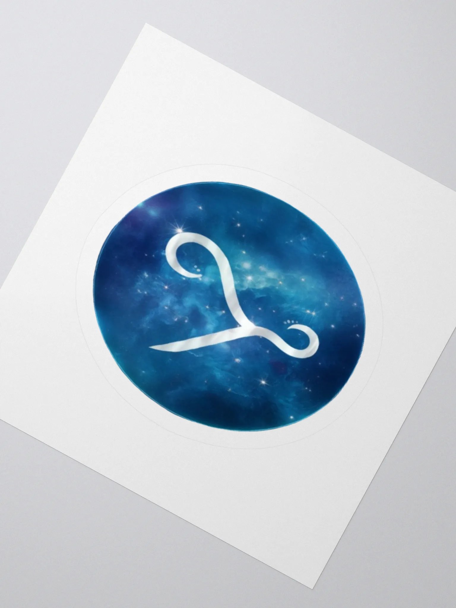 Aquarius Zodiac Kiss Cut Sticker - Exclusive Design product image (2)
