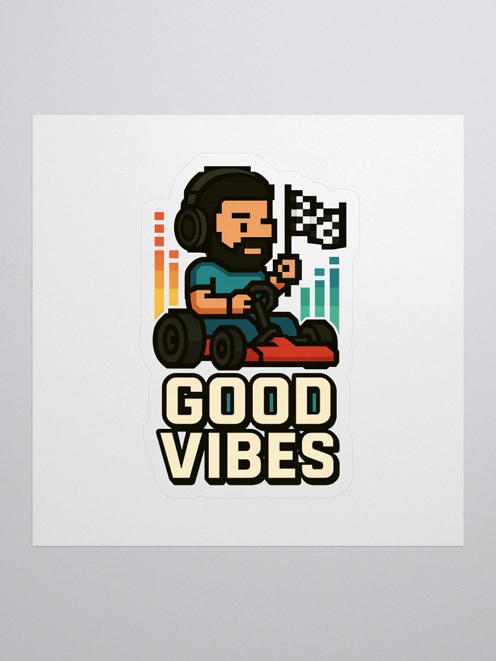 Good Vibes Kart Racer Sticker Decal product image (1)