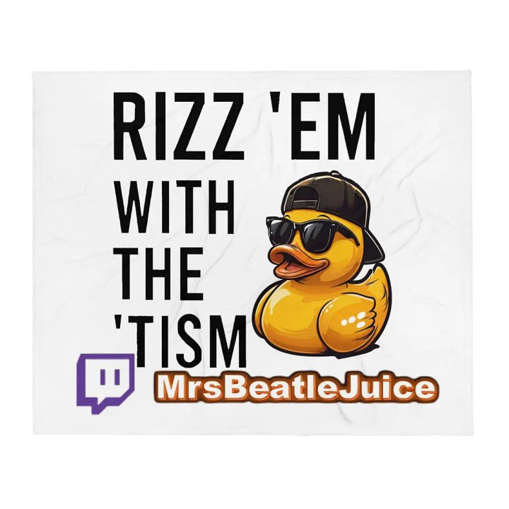 Throw Blanket - 'Tism Rizz product image (1)